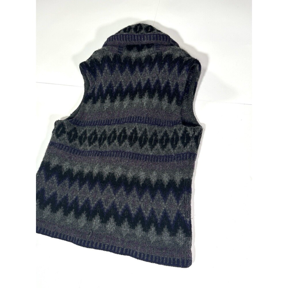 Lauren Ralph Lauren Aztec Tribal Native Southwestern Lambswool Vest Size Small - Picture 9 of 9